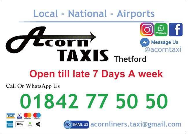 Taxi Thetford and surrounding areas